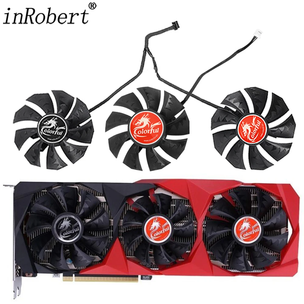 For Colorful GeForce RTX 3060 3070 3080 Ti 3090 NB 75MM 87MM Graphics Card Replacement Fan