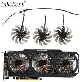 For Gigabyte GeForce GTX 570 670 680 1070 R9 780 Ti 75MM T128010SU 4Pin Video Card Fan