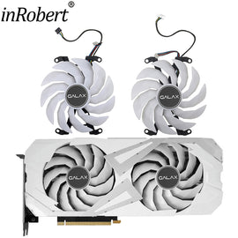 102mm White GPU Cooling Fan with LED for Galax RTX 3060 Ti 3070 3060Ti EX White Graphics Card Cooling Fan Replacement