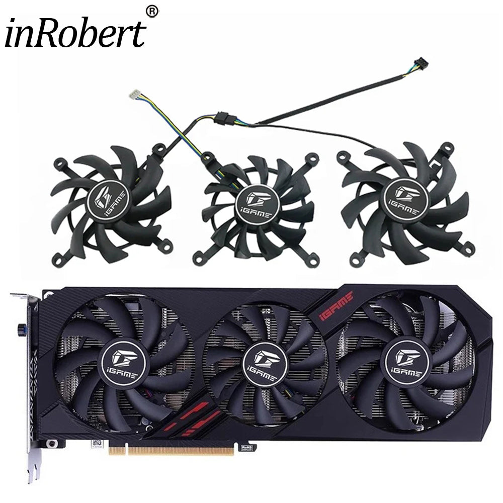 For Colorful GTX 1650 1660 RTX 2060 Ultra OC 85MM+75MM+85MM Video Card Fan