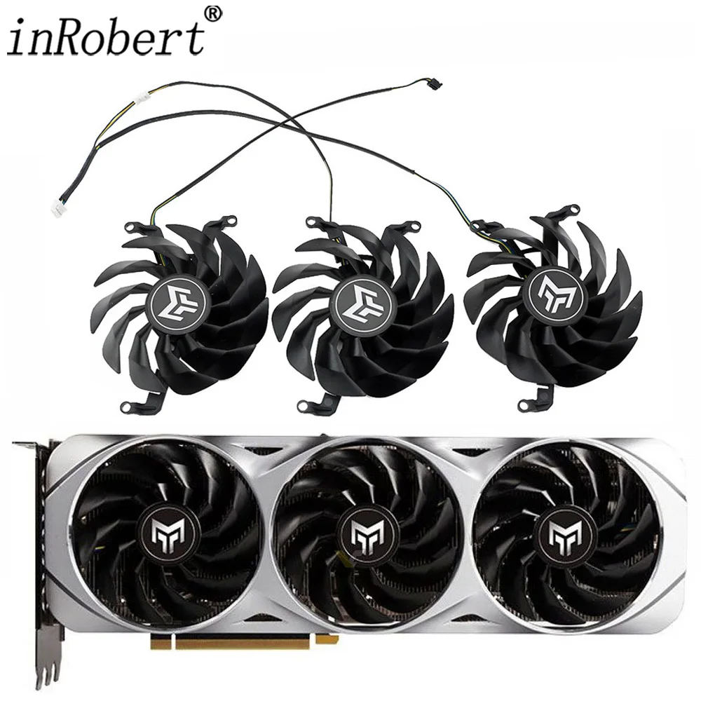 For Galax GeForce RTX 3060 3060Ti 3070 3070Ti 3080 3080Ti 3090 T129215SU 90MM 4Pin 6Pin Graphics Card Replacement Fan