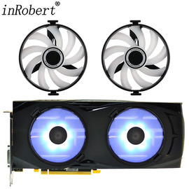 For XFX Radeon RX 470 480 580 RS 95MM FDC10H12S9-C 4Pin Blue RGB Graphics Card Replacement Fan