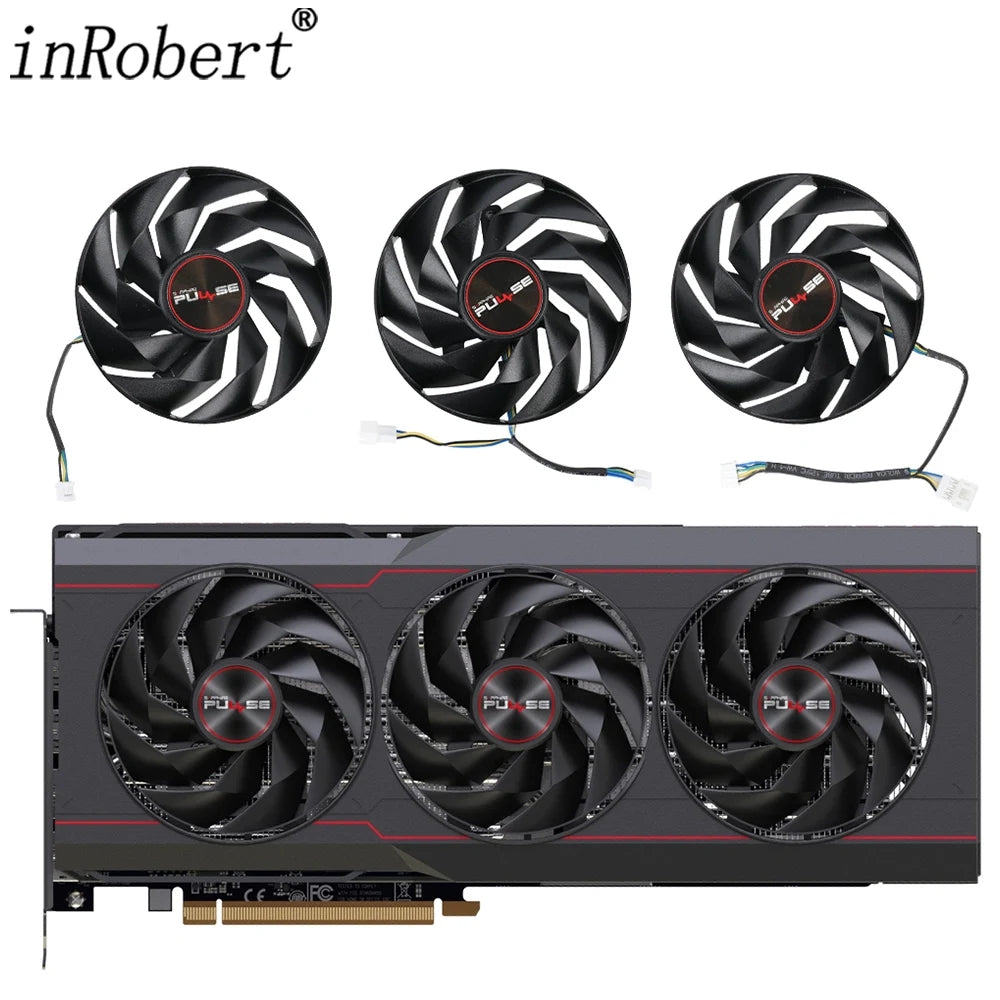 New Original 88MM FD9015H12D 4Pin RX7900XT RX7900XTX Video Card Fan For Sapphire PULSE AMD Radeon RX 7900 XTX ， 7900 XT