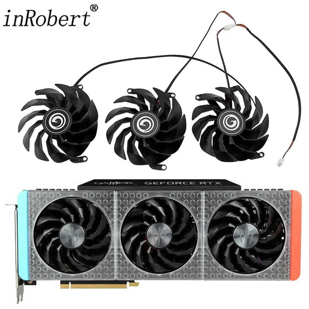 For GALAX GeForce RTX 3060 3060Ti 3070 3070Ti 3080 3080Ti 3090 8GB GAMER OC 90MM T129215SU Graphics Card Replacement Fan