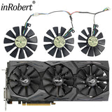 inRobert 87mm T129215SU Graphics Card Cooling Fan for ASUS Strix GTX980Ti/R9390/RX480/RX580 Video Card Cooler