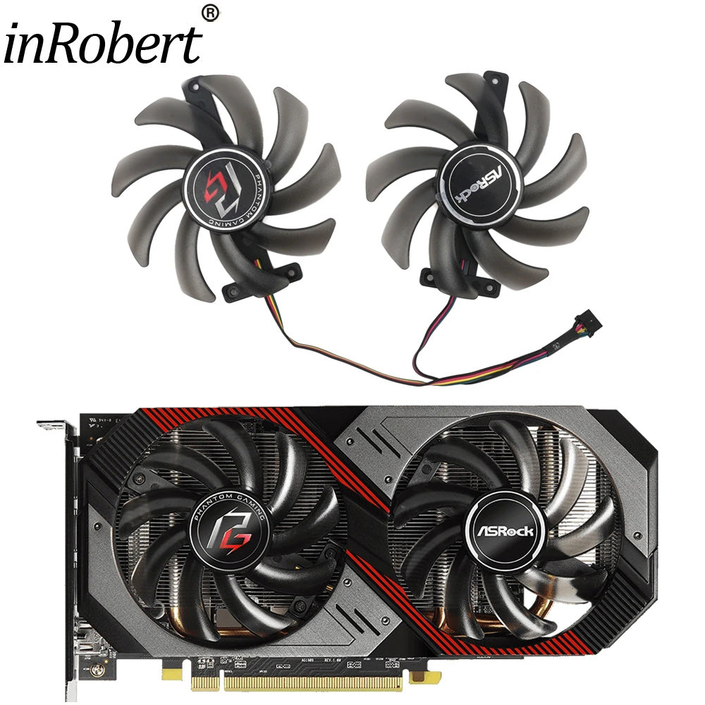 New PVA080E12R 85MM Cooler Fan Replacement For ASROCK AMD Radeon RX 5500 5600 XT Phantom Gaming D 8G OC Graphics Video Card Fans