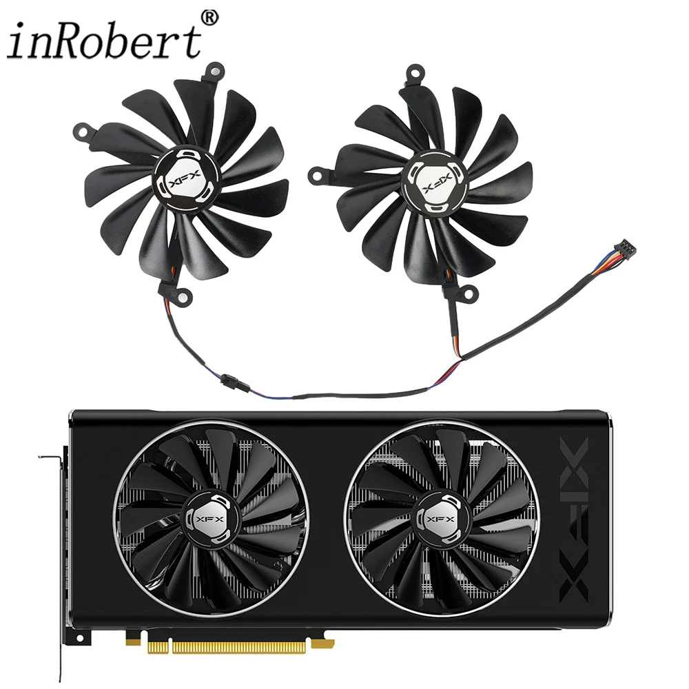 For XFX Radeon RX 5700 XT 8GB THICC II Ultr 95MM CF1010U12S 4Pin Graphics Card Replacement Fan