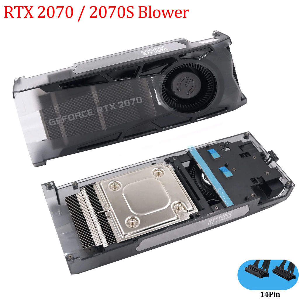 For EVGA GeForce RTX 2070 2070S 2080 2080S 2080Ti PLB06625B12HH FD6525H12D Tow Ball Bearing Video Card Heatsink