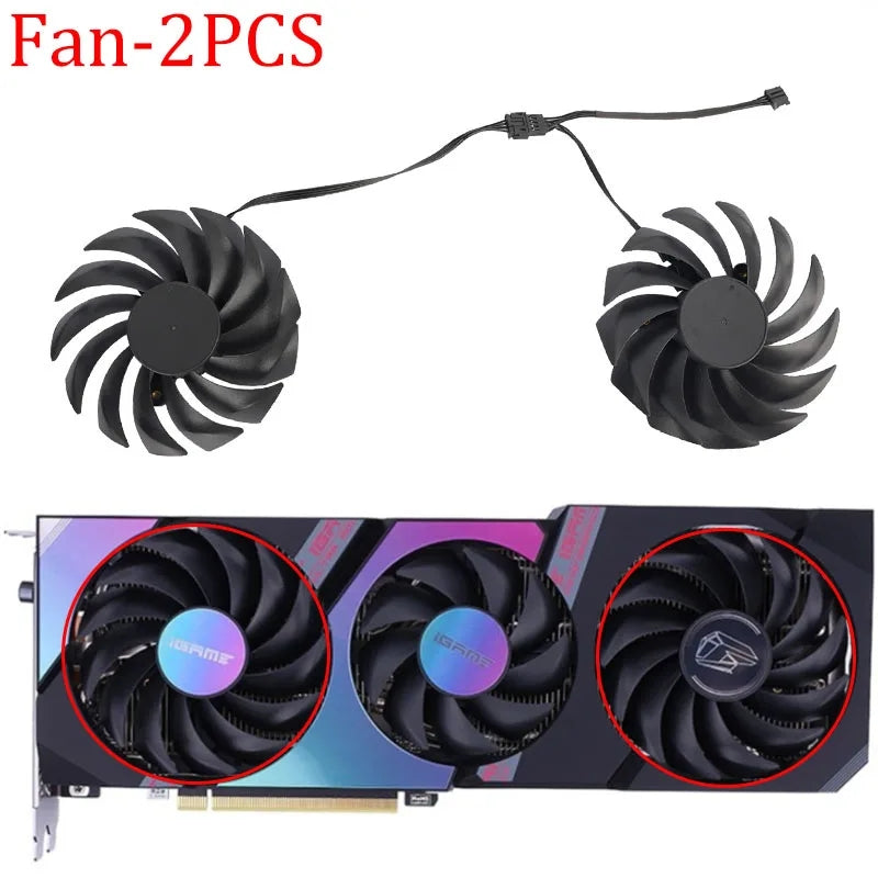 For Colorful iGame GeForce RTX 3080 3070 3060TI 88MM 75MM Video Card Fan