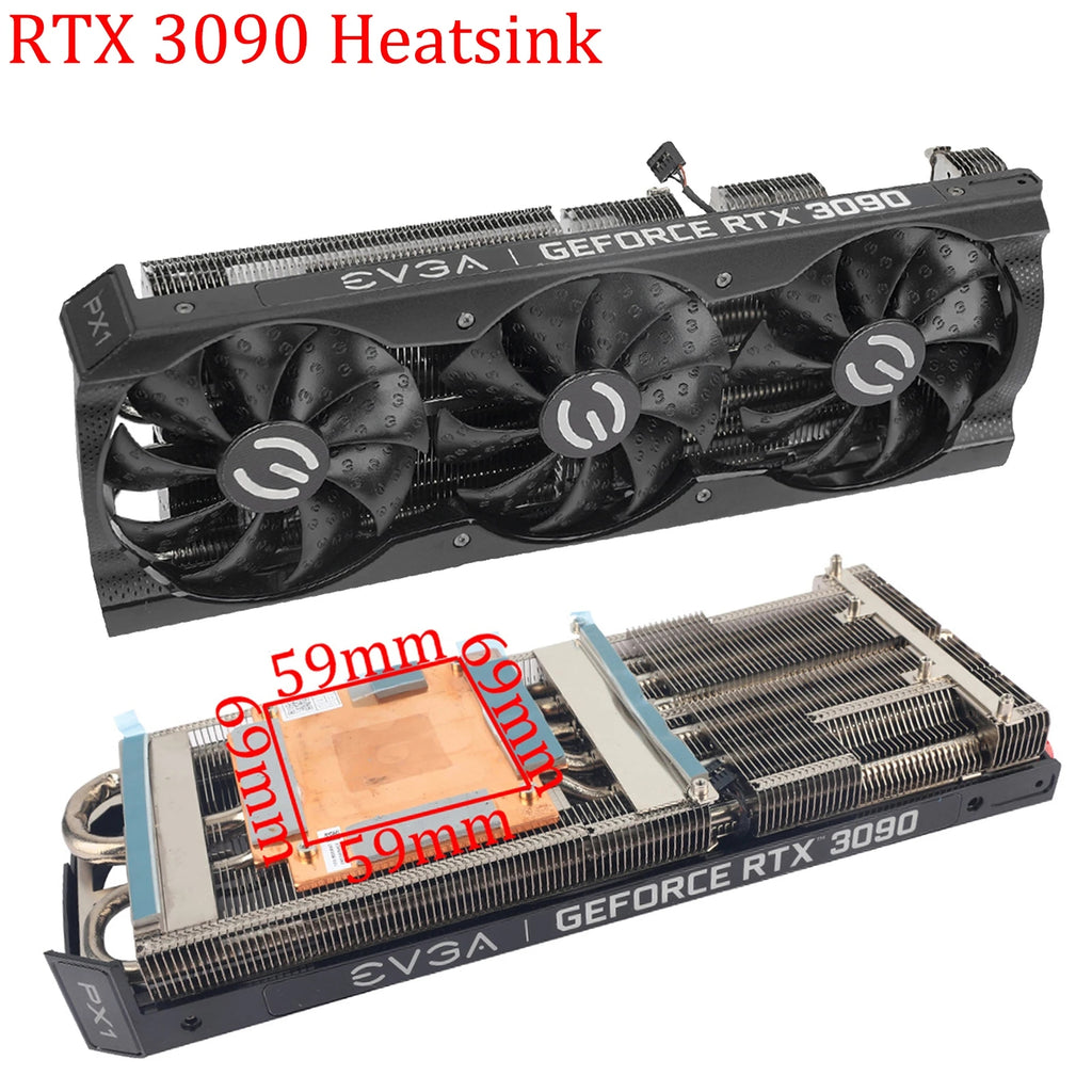 RTX3090 Replacement Heatskin For EVGA GeForce RTX 3090 XC3 BLACK GAMING Graphics Card Cooling Heat Sink