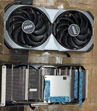 New GPU Heatsink with Fan For MSI RTX 4070 Ti VENTUS 2X Graphics Card Cooling Heat Sink