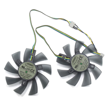 Load image into Gallery viewer, NEW 2pcs/lot 85mm T129215SU GTX 1060 Cooler Fan DC 12V 4Pin Fan Replace For INNO3D GeForce GTX 1060 3GB X2 / GTX 1060 6GB X2