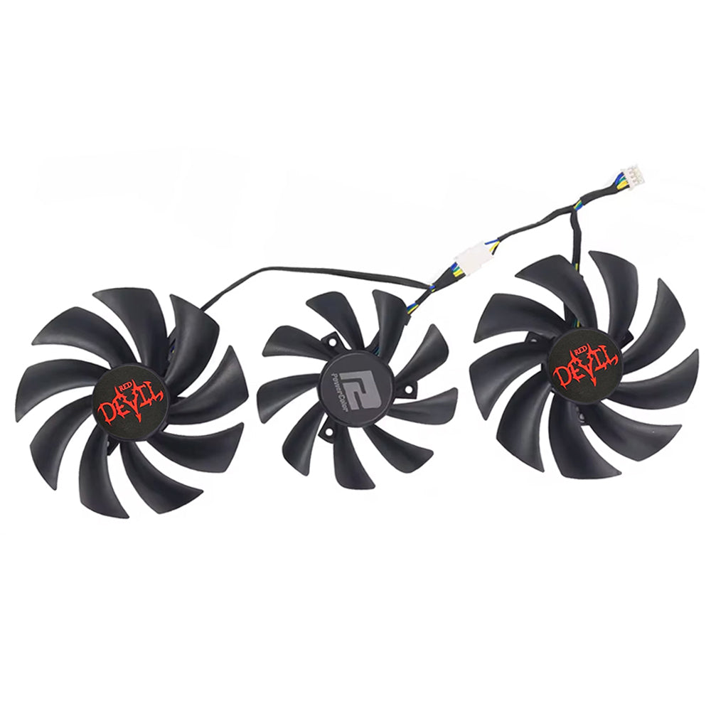 RX6800 RX6800XT RX6700XT RX6900XT Video Card Fan For PowerColor RX 6800 6800XT Red Dragon 6700XT 6900XT Red Devil Cooling Fan