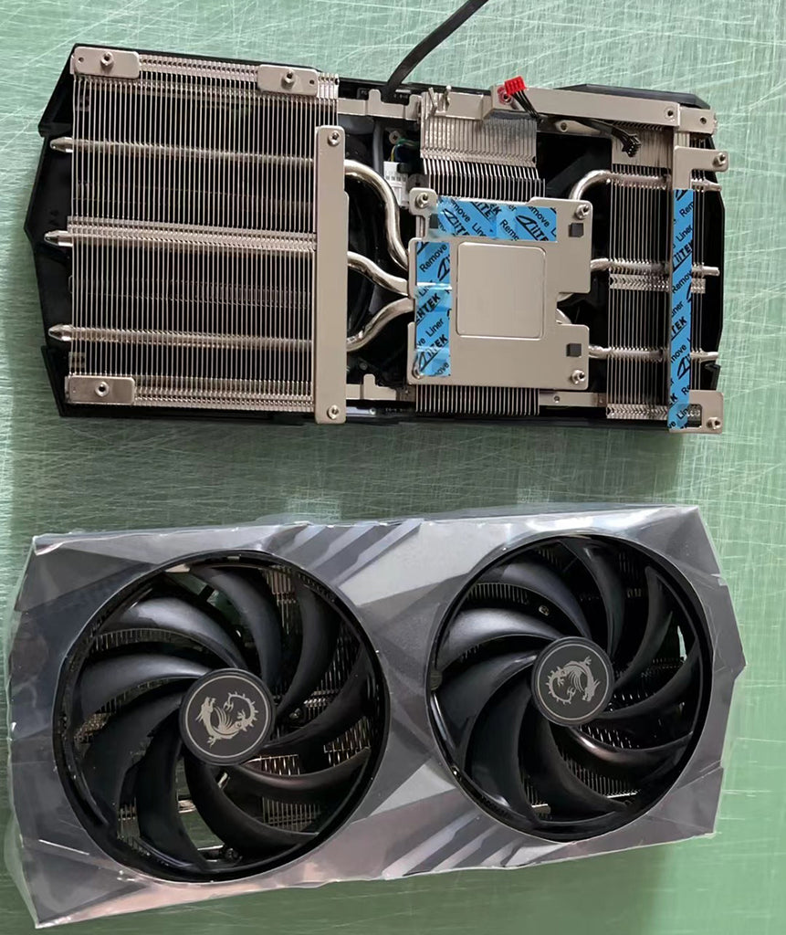 New GPU Heatsink with Fan For MSI RTX 4060 GAMING X Graphics Card Cooling Heat Sink
