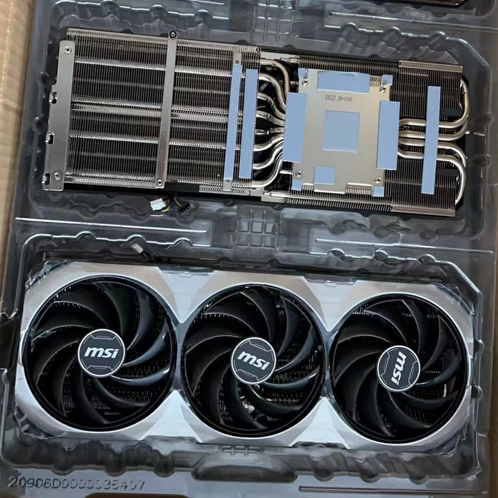 New GPU Heatsink with Fan For MSI RTX 4090 VENTUS 3X Graphics Card Heat Sink