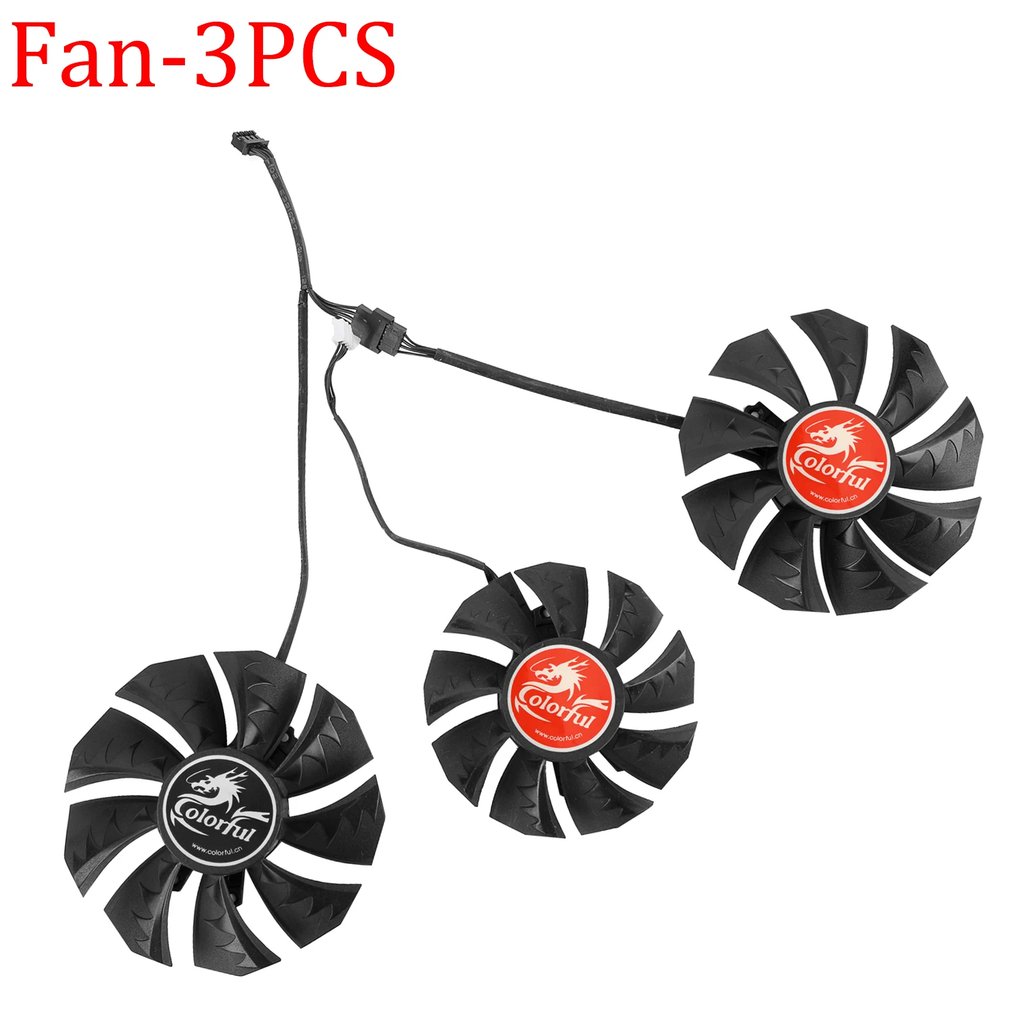 For Colorful GeForce RTX 3060 3070 3080 Ti 3090 NB 75MM 87MM Graphics Card Replacement Fan