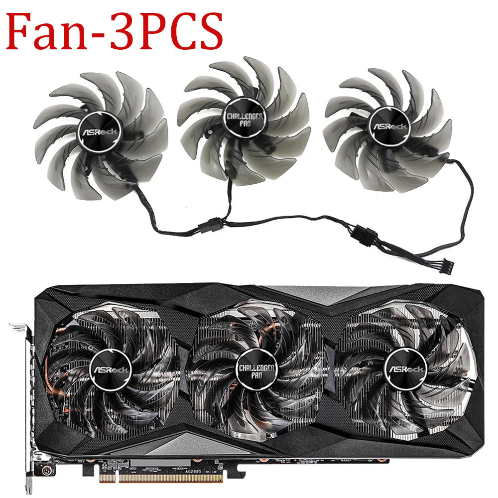 85mm FDC10H12S9-C RX6700XT 6750XT for ASROCK RX 6600XT 6600 6700 XT 6800 Challenger Pro OC Video Gaphics Card Cooling Fan