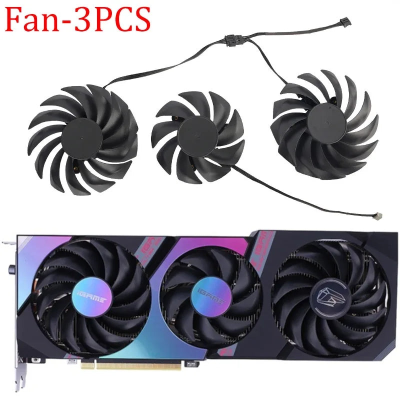 For Colorful iGame GeForce RTX 3080 3070 3060TI 88MM 75MM Video Card Fan