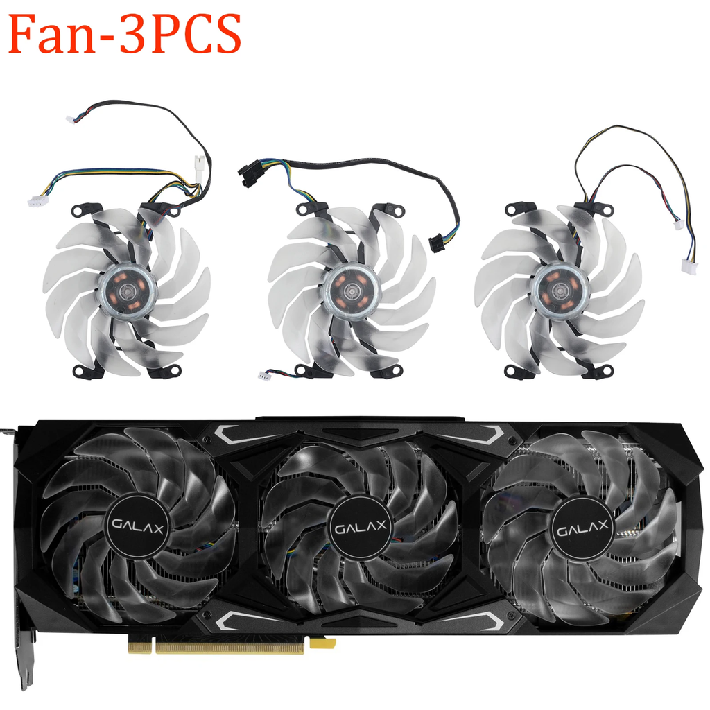 For GALAX RTX 3080Ti 3080 3090 SG  90MM 4Pin Graphics Card Replacement Fan