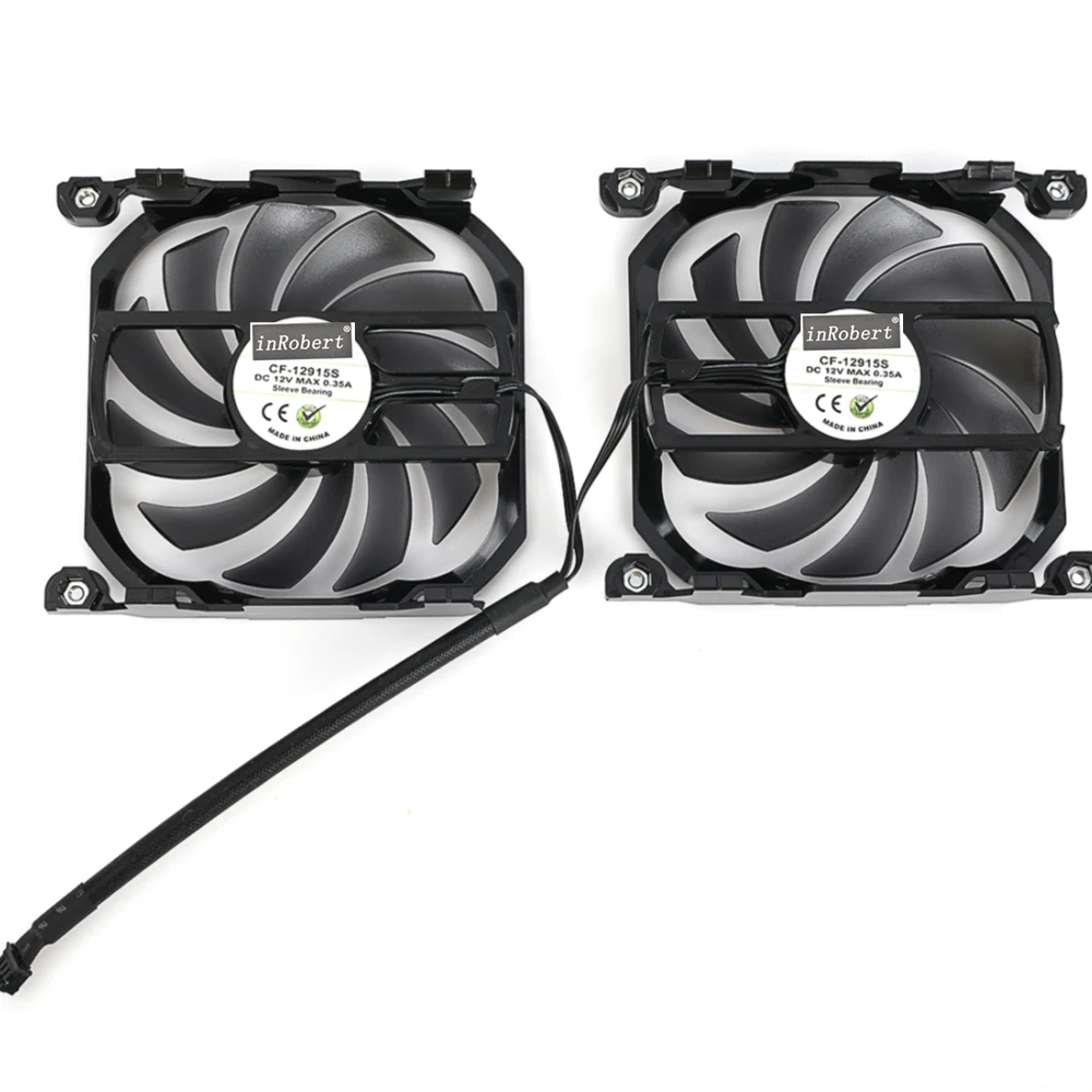CF-12915S Video Card Fan For INNO3D GeForce GTX 1070 1070Ti 1080 1080Ti P104-100 Twin X2 Replacement Graphics Card GPU Fan