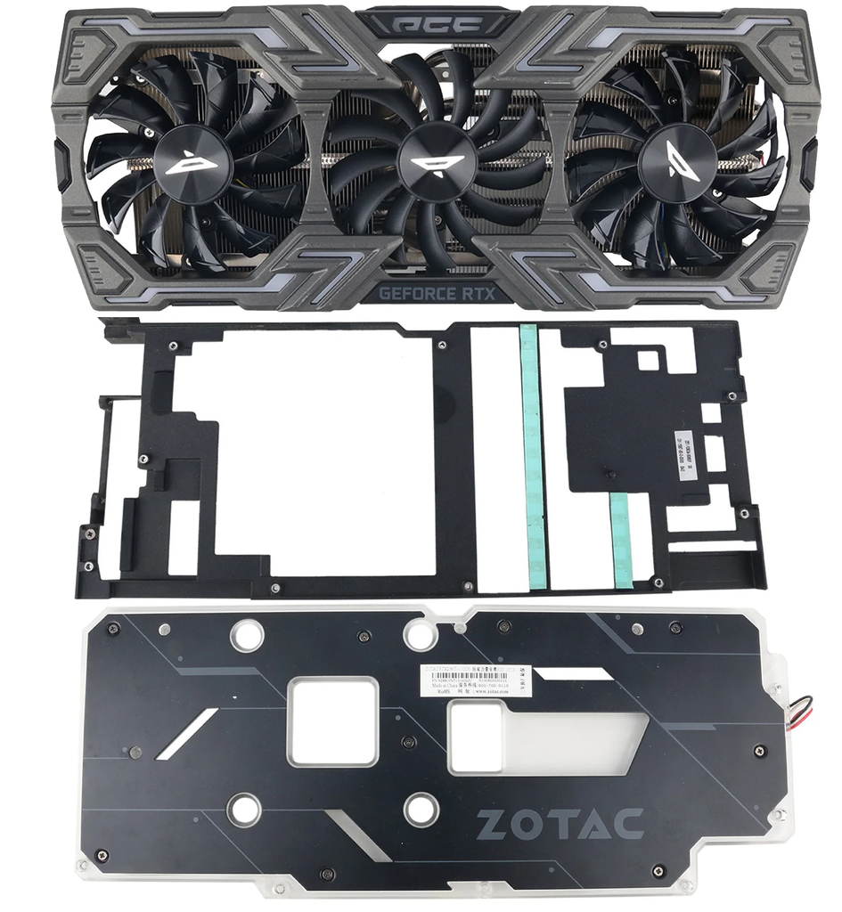 For ZOTAC RTX 2080 Ti PGF Extreme 0C14 Video Card Heatsink 87MM GA91S2U RTX2080Ti Replacement Graphics Card GPU Heatsink