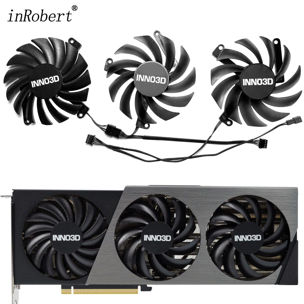 For INNO3D GeForce RTX 4070 Ti 4070 X3 OC Video Card Fan 85MM CF-12910S CF-12915S RTX4070Ti RTX4070 Graphics Card Cooling Fan