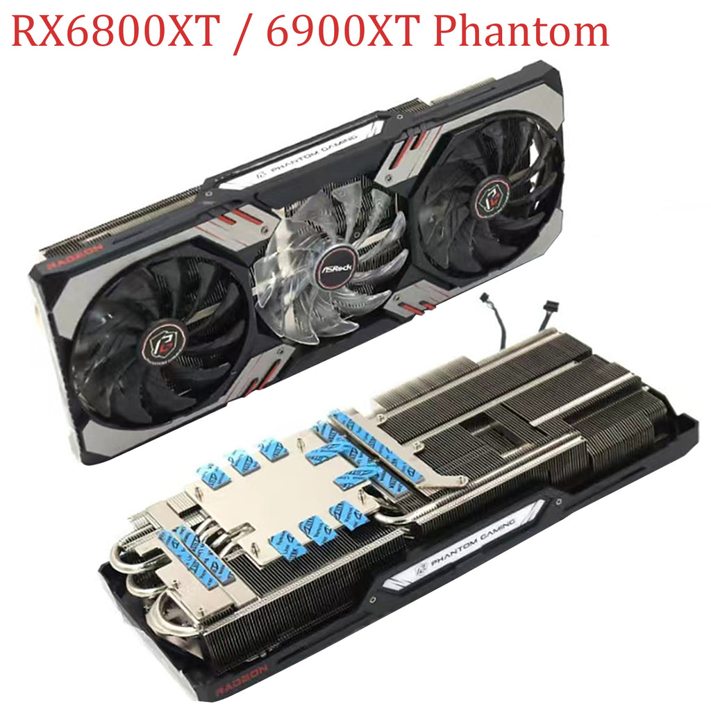 For Asrock RX 6600 6650 6800 6900 XT Phantom Graphics Card Replacement Heatsink