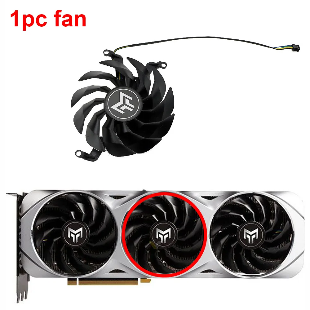 For Galax GeForce RTX 3060 3060Ti 3070 3070Ti 3080 3080Ti 3090 T129215SU 90MM 4Pin 6Pin Graphics Card Replacement Fan