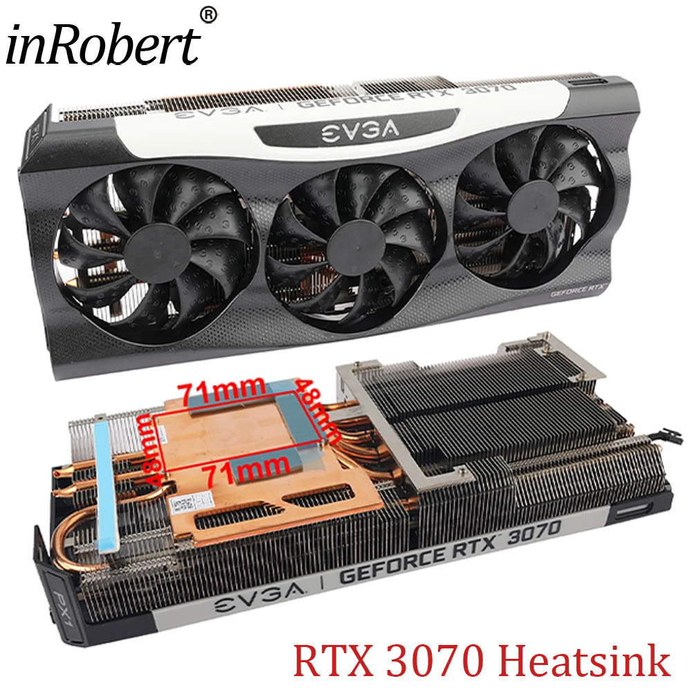 Graphics Card Heatsink For EVGA RTX 3070 FTW3 ULTRA GAMING Heat Sink Cooling Fan