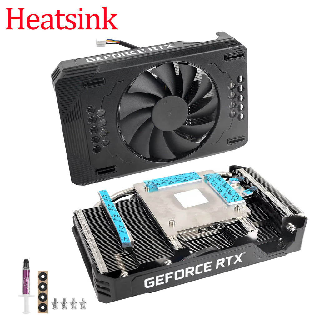 Video Card Fan For PNY RTX 3060 GPU HeatSink With Fan Replacement Retrofit NVIDIA RTX A4000 Graphics Card Cooler Heat Sink