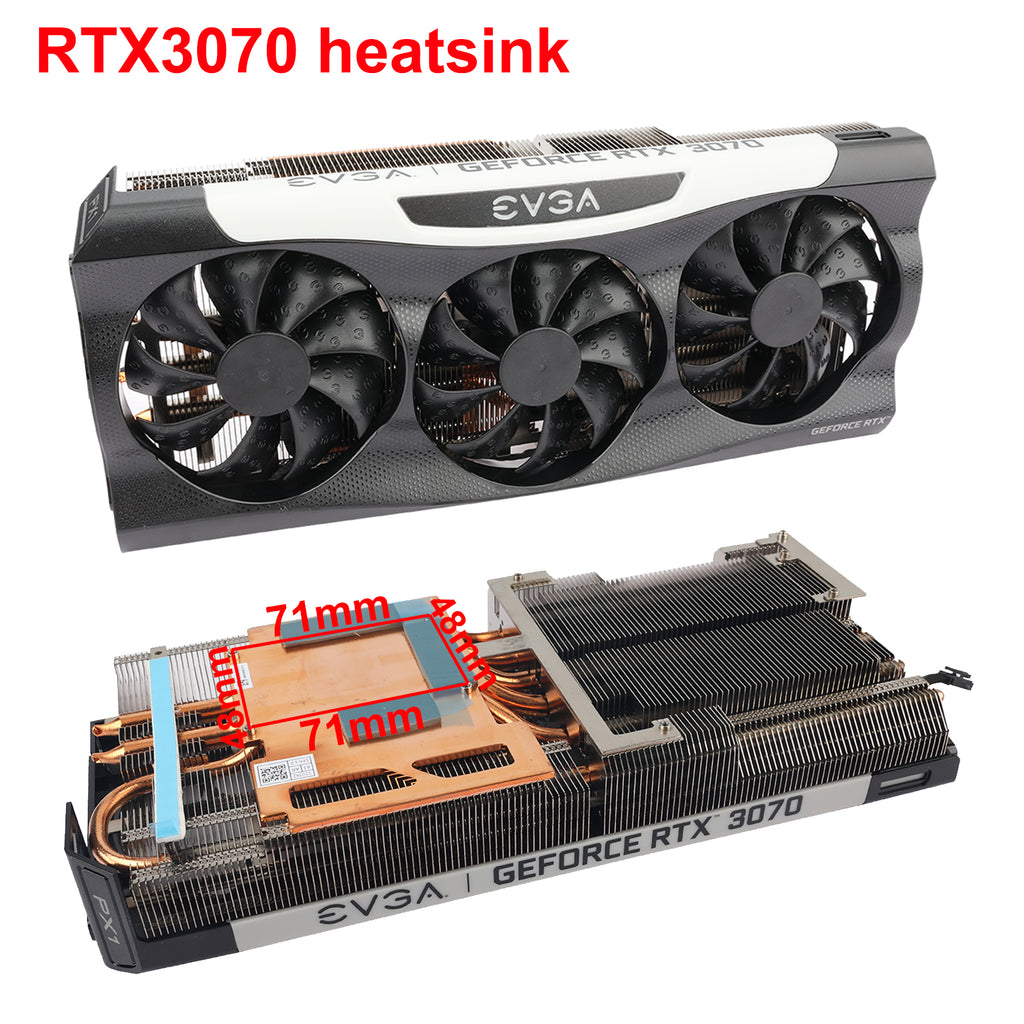 Graphics Card Heatsink For EVGA RTX 3070 FTW3 ULTRA GAMING Heat Sink Cooling Fan
