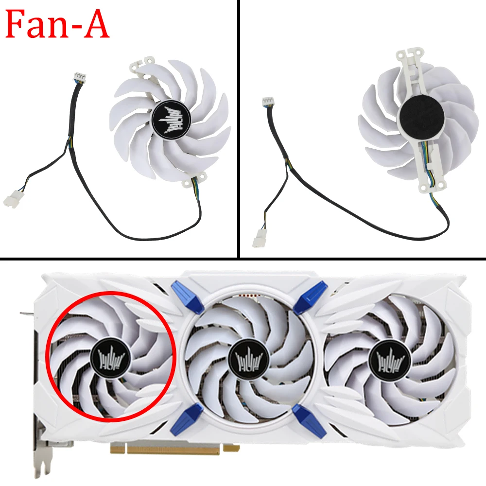 For GALAX GeForce RTX 3070 Ti HOF 90MM 97MM TH9215S2H-PDB06 Graphics Card Replacement Fan