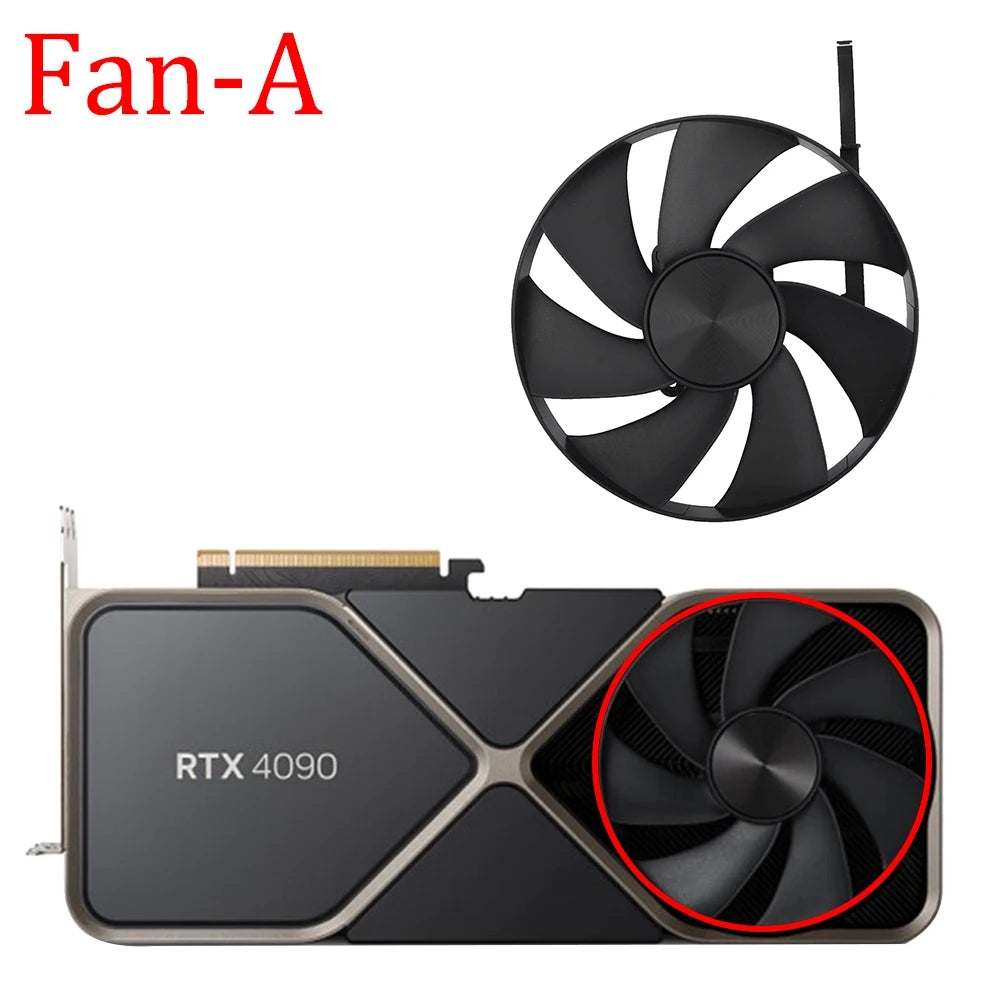 For NVIDIA GeForce RTX 4090 Founders Edition Graphics Card Replacement Fan