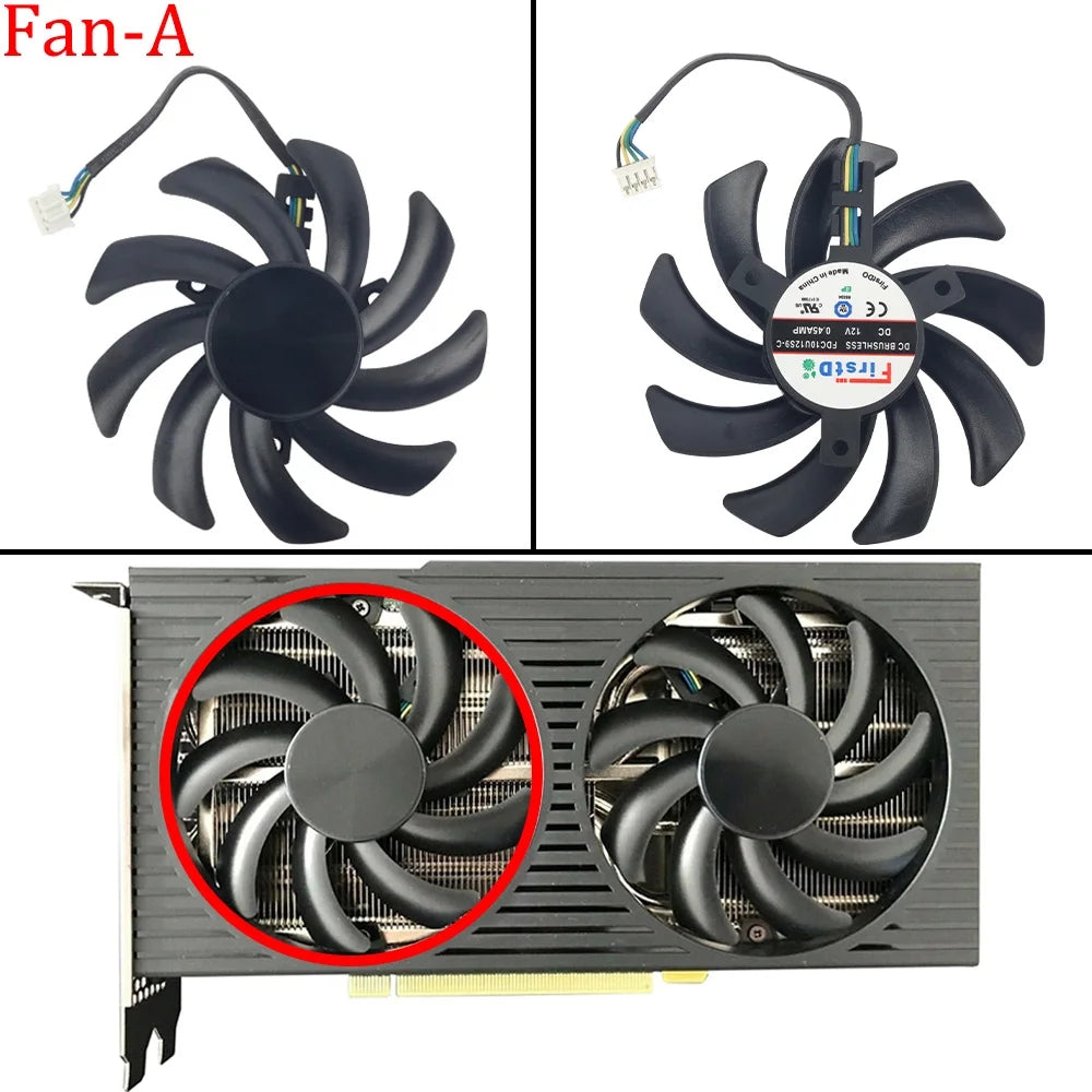 For Dell / HP /  Lenovo OEM RTX 3060 3060Ti FDC10U12S9-C 85MM Graphics Card Replacement Fan