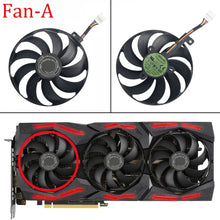 Load image into Gallery viewer, inRobert T129215SU 4 pin + 6pin +7 pin GPU Cooler Video Card Replacement for ASUS RTX 2060 2070 2080 5700 Gaming Graphics Card