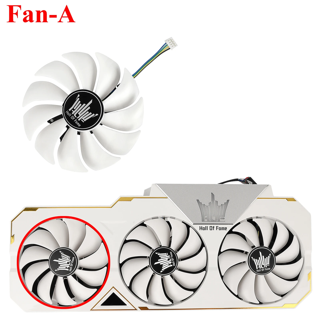 Video Card Cooler Fan For GALAX GeForce RTX 2080 Ti HOF 88MM FD9015U12S RTX2080Ti Graphics Card Replacement Fan