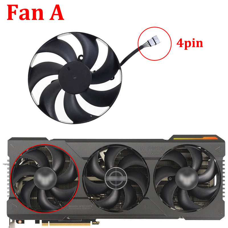 105MM T129215SU RTX4080 RTX4090 Video Card Fan For ASUS TUF Gaming RTX 4080 4090 OC Edition Graphics Card Replacement Fan