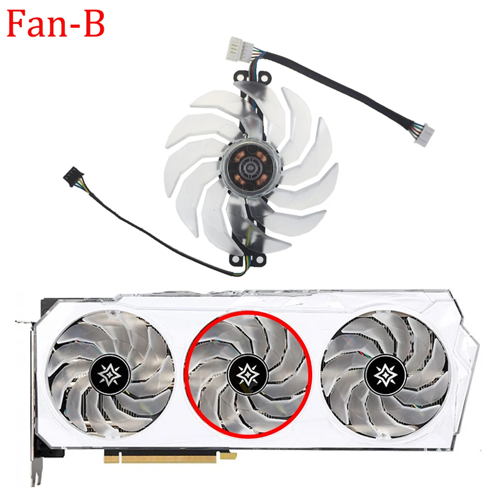 For Galax GeForce RTX 3060 3070 3080 3090 90MM TH1015S12H-PBA02 4Pin Graphics Card Replacement Fan