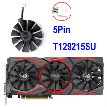 Load image into Gallery viewer, inRobert 87mm T129215SU Graphics Card Cooling Fan for ASUS Strix GTX980Ti/R9390/RX480/RX580 Video Card Cooler