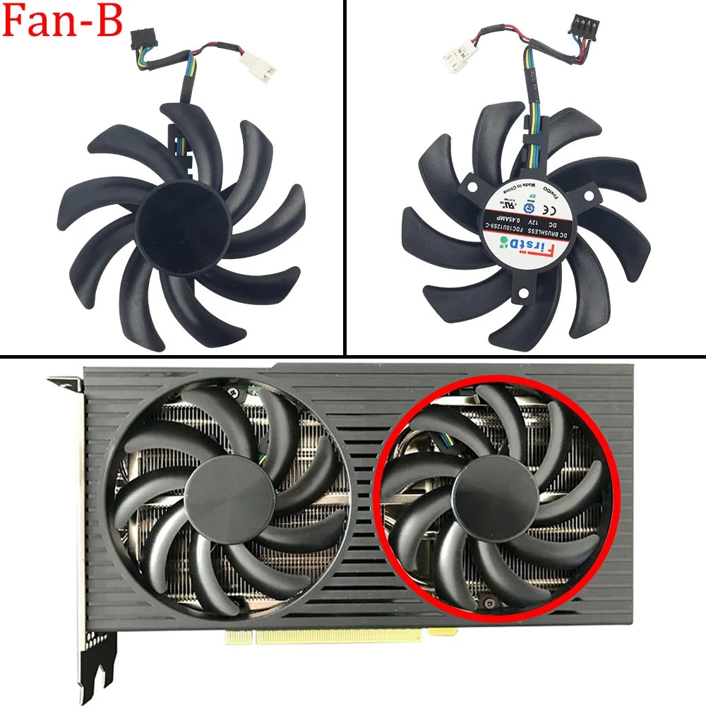 For Dell / HP /  Lenovo OEM RTX 3060 3060Ti FDC10U12S9-C 85MM Graphics Card Replacement Fan