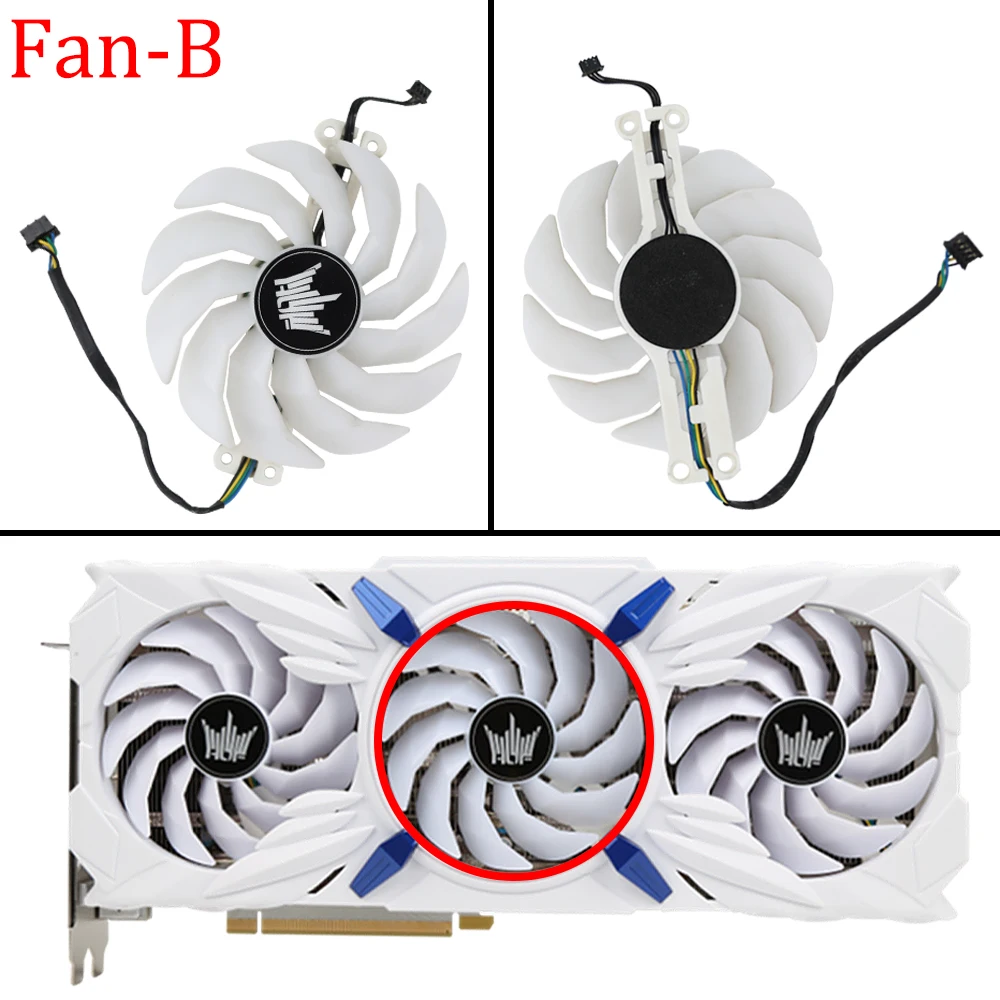 For GALAX GeForce RTX 3070 Ti HOF 90MM 97MM TH9215S2H-PDB06 Graphics Card Replacement Fan