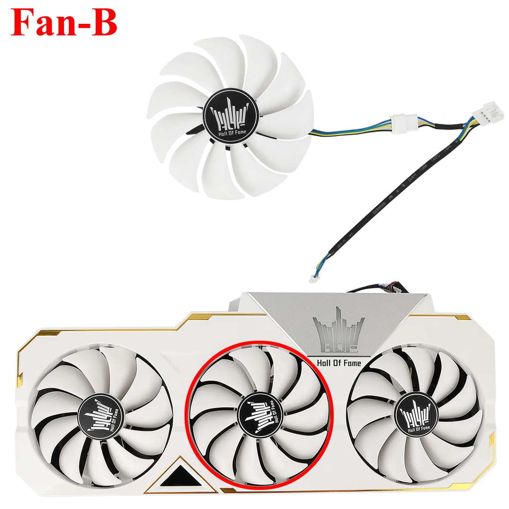 Video Card Cooler Fan For GALAX GeForce RTX 2080 Ti HOF 88MM FD9015U12S RTX2080Ti Graphics Card Replacement Fan