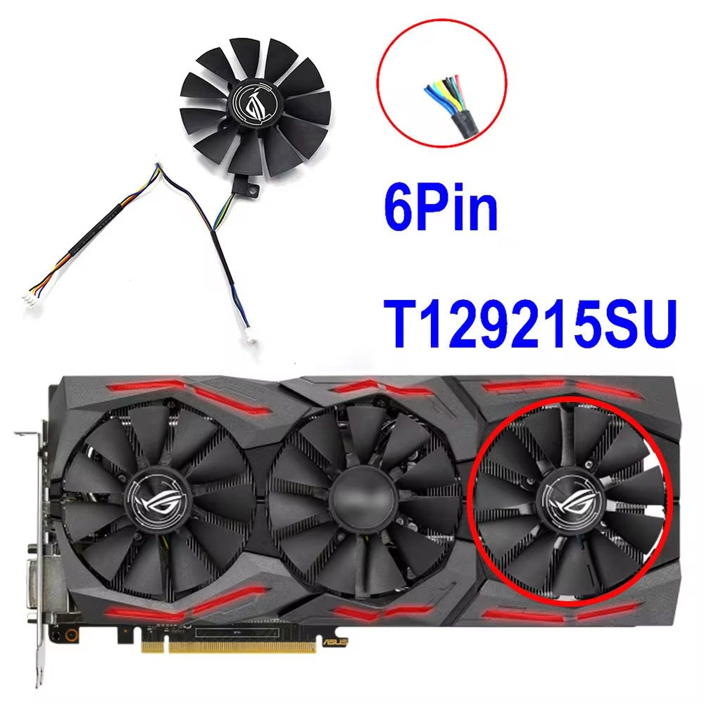 inRobert PLD09210S12HH Video Card Cooling Fan for ASUS Strix R9 390X 390 RX480 RX580 GTX 980Ti 1060 1070 1080 Graphic Card