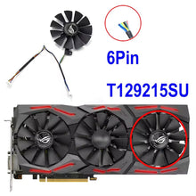 Load image into Gallery viewer, inRobert 87mm T129215SU Graphics Card Cooling Fan for ASUS Strix GTX980Ti/R9390/RX480/RX580 Video Card Cooler