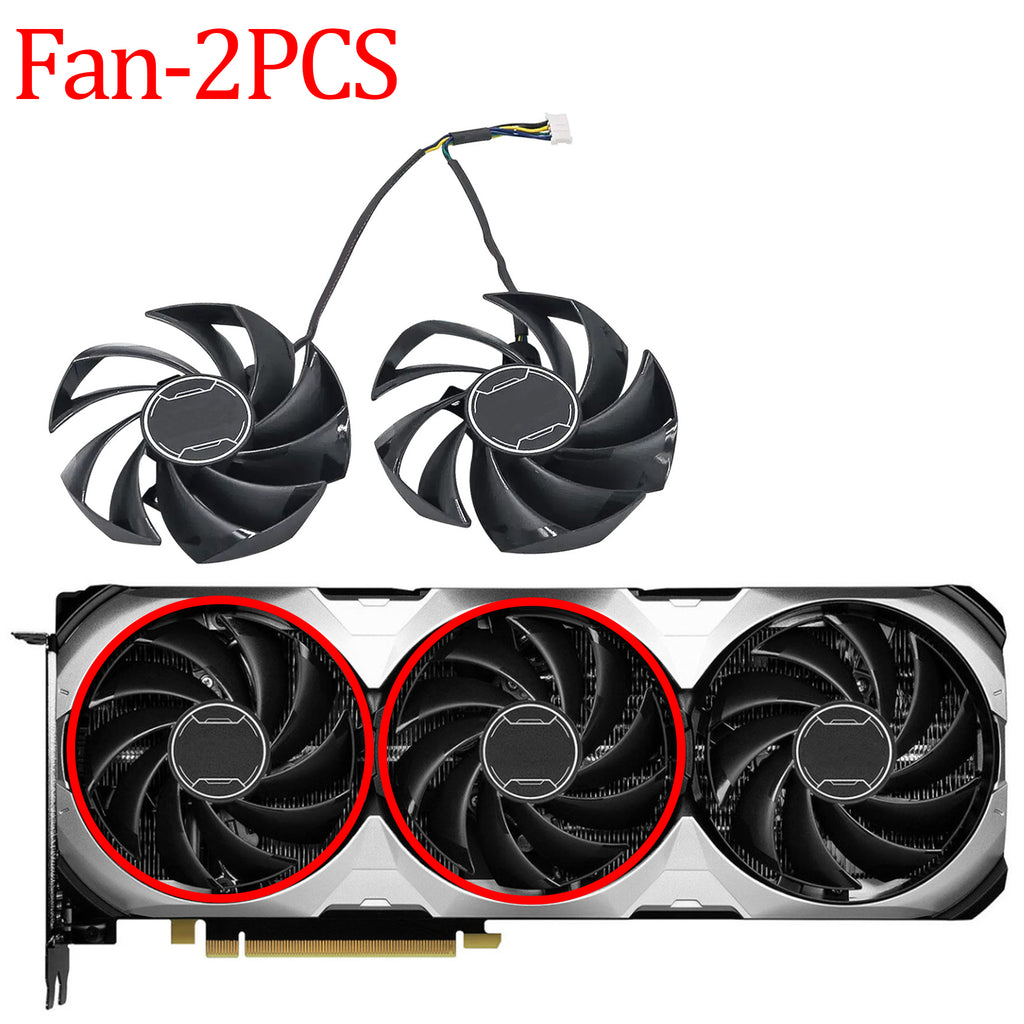 For MSI GeForce RTX 4070 4070Ti VENTUS 3X 87MM PLD09210B12HH Graphics Card Replacement Fan