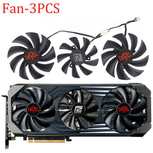 Cargar imagen en el visor de la galería, RX6800 RX6800XT RX6700XT RX6900XT Video Card Fan For PowerColor RX 6800 6800XT Red Dragon 6700XT 6900XT Red Devil Cooling Fan