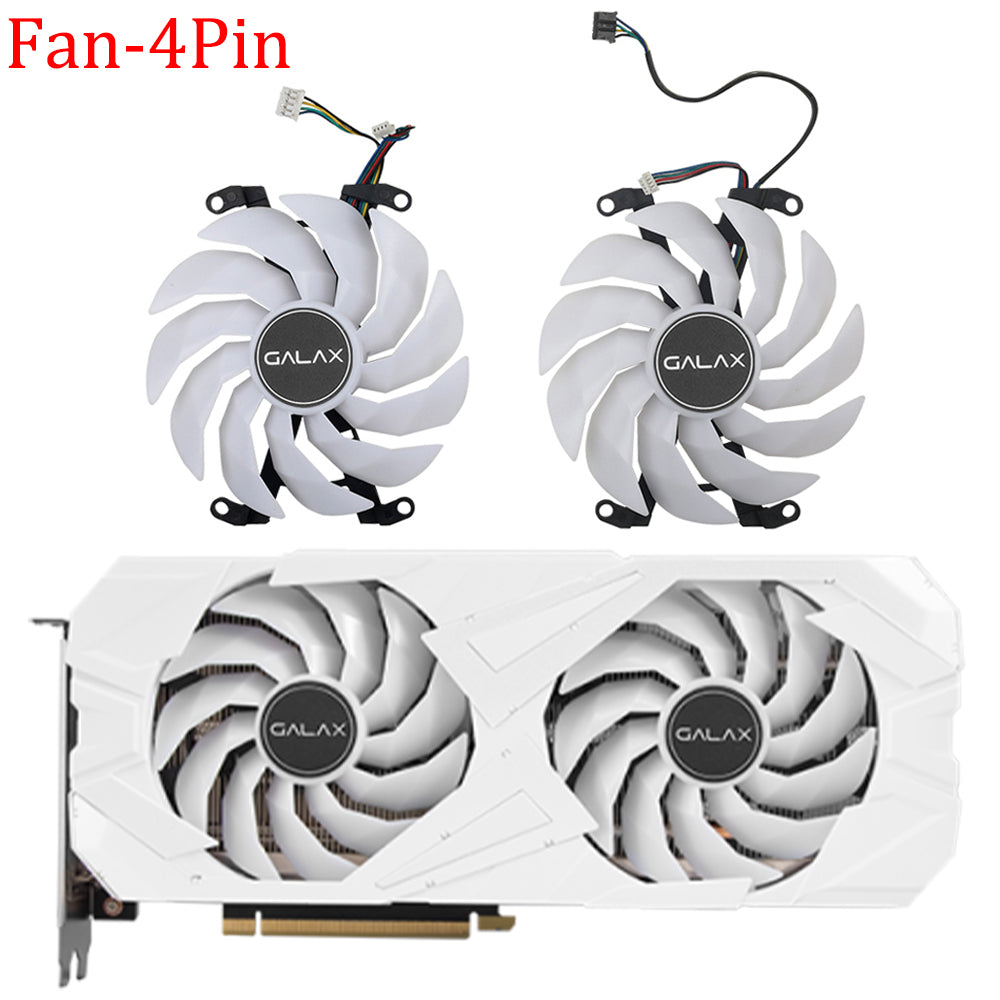 Galax Rtx 3060 Ti Ex White 102mm White GPU Cooling Fan With LED