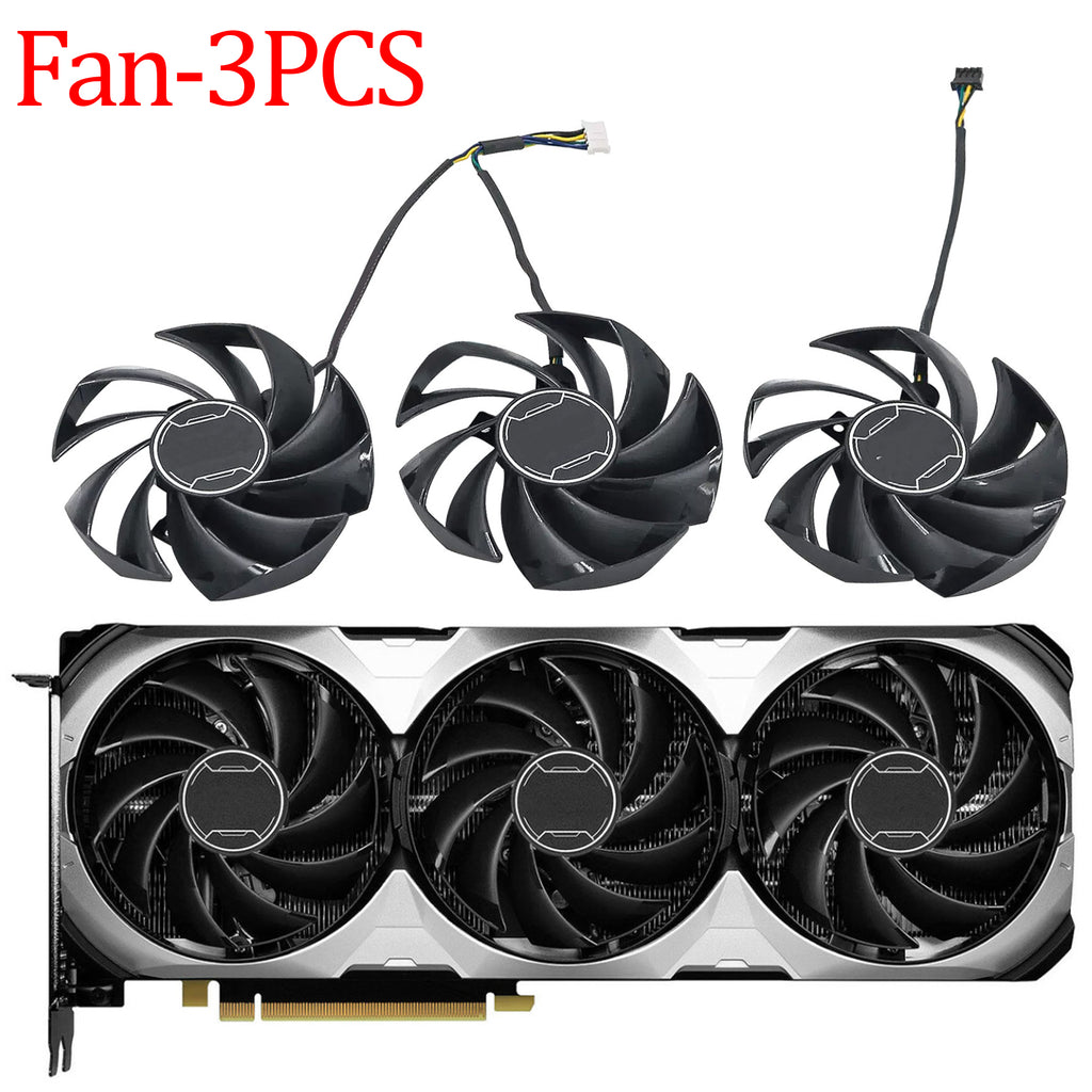 For MSI GeForce RTX 4070 4070Ti VENTUS 3X 87MM PLD09210B12HH Graphics Card Replacement Fan