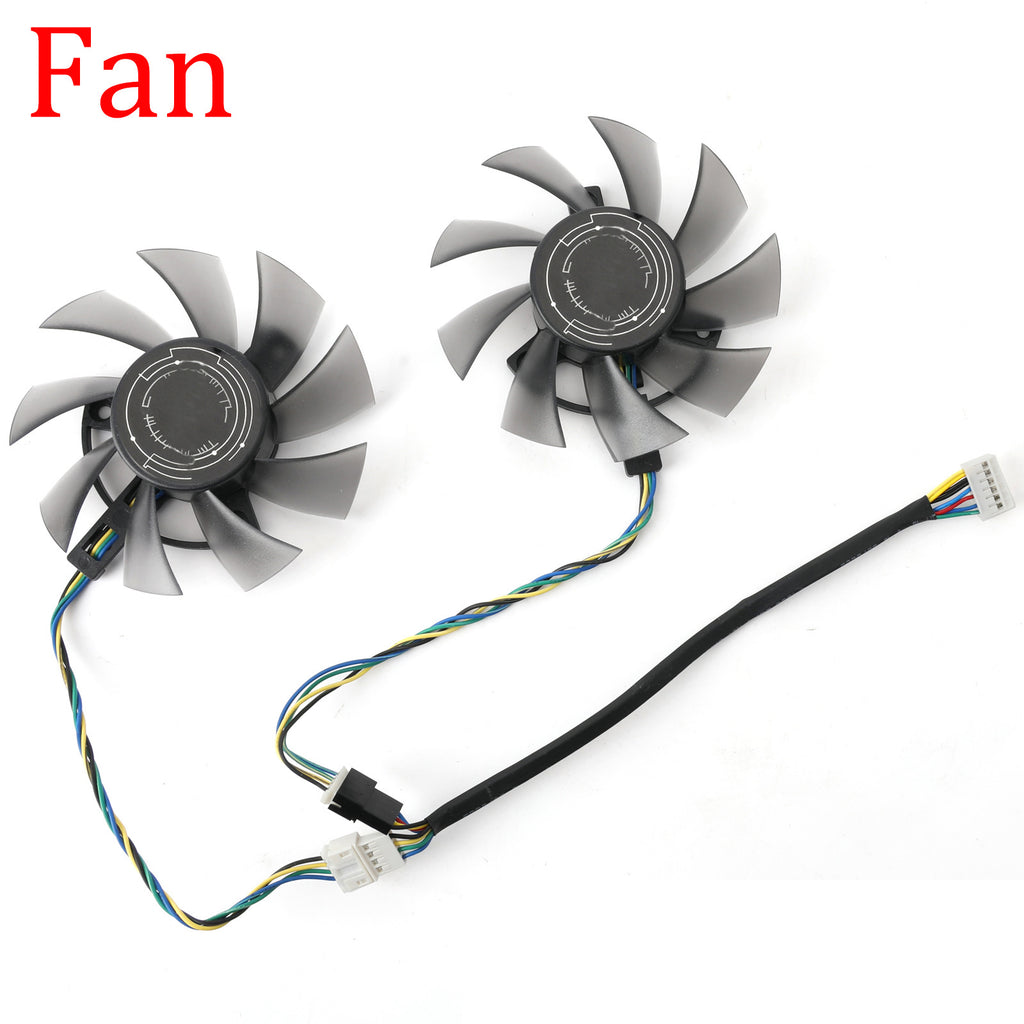 For ASUS Dual GTX 1650 1660Ti OC edition 75MM FD8015U12S 6PIN Graphics Card Cooling Fan