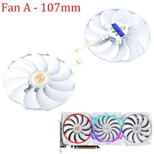 Load image into Gallery viewer, Asrock AMD Radeon RX 7900 XTX Taichi White 107MM 97MM CF1010H12S Graphics Card Replacement Fan